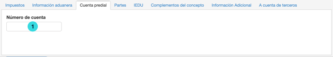 cuenta predial