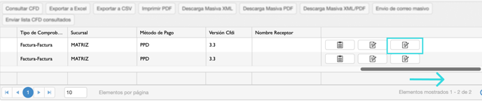 editar addenda receptor