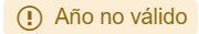 Año no valido