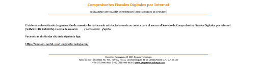 correo recuperación contraseña