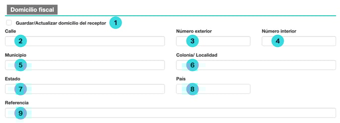 domicilio cliente