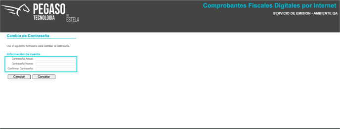 formulario cambio contraseña